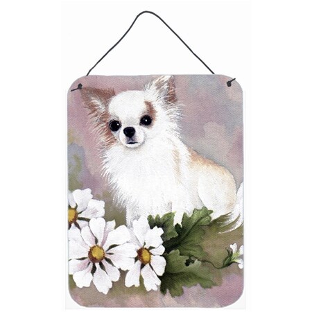 Carolines Treasures Chihuahua White Flowers Wall and Door Hanging Prints MH1019DS1216